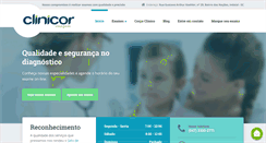 Desktop Screenshot of clinicor.com.br